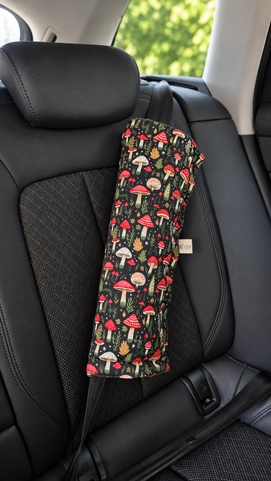 Pagalvėlė automobilio diržui ''Grybukai" - Image 2
